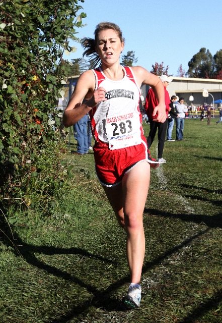 NCS XC D2 Girls-045.JPG - 2009 North Coast Section Cross Country Championships, Hayward High School, Hayward, California